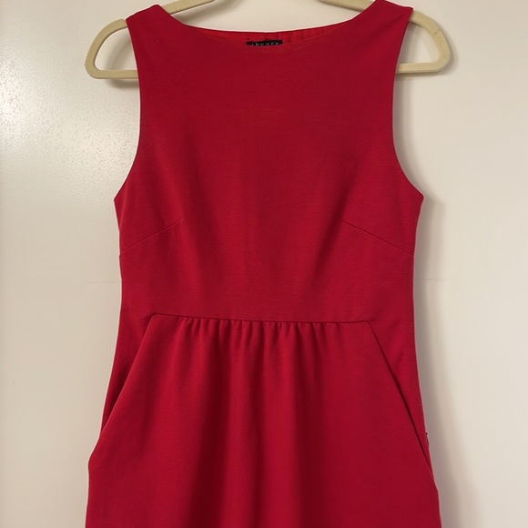 Theory red dress with pockets - Picture 2 of 4